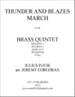Thunder and Blazes March for Brass Quintet P.O.D. cover